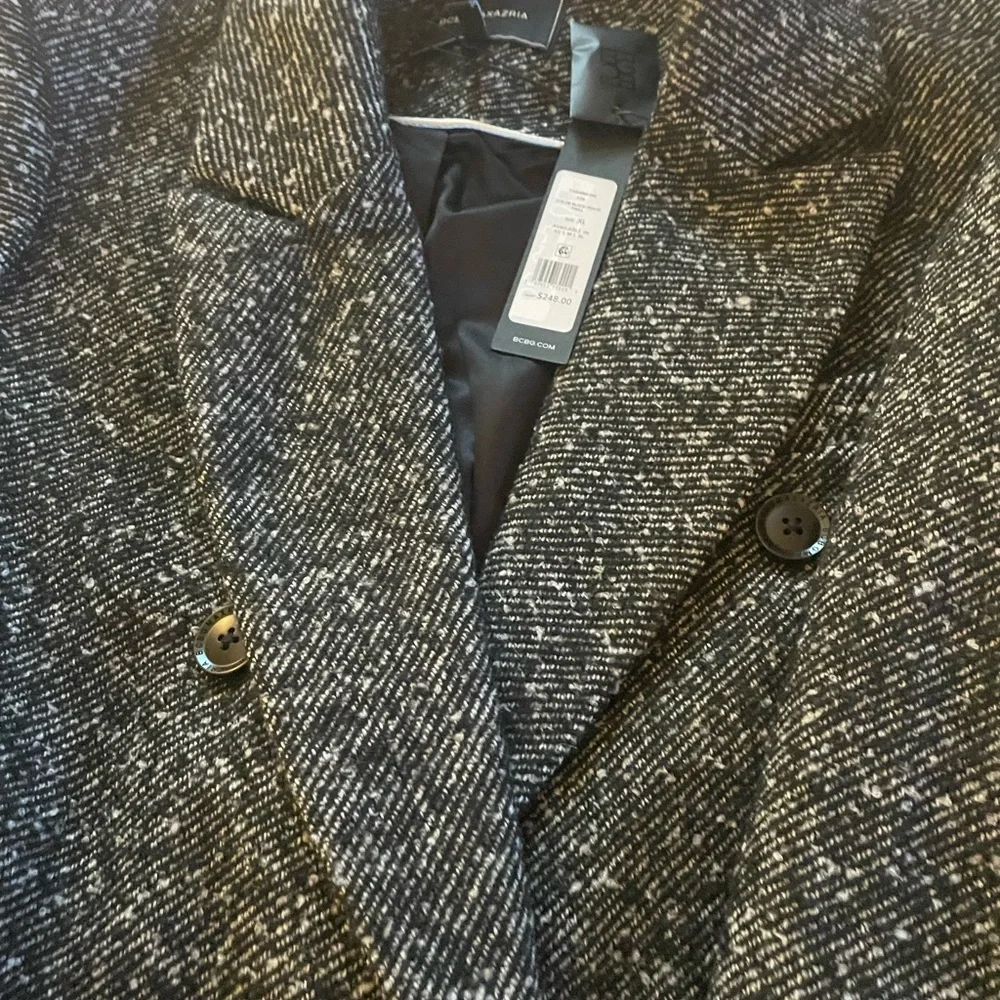 BCBG Max Azria Slim Fit Double Breasted Coat Size XL New With Tags - Picture 8 of 13